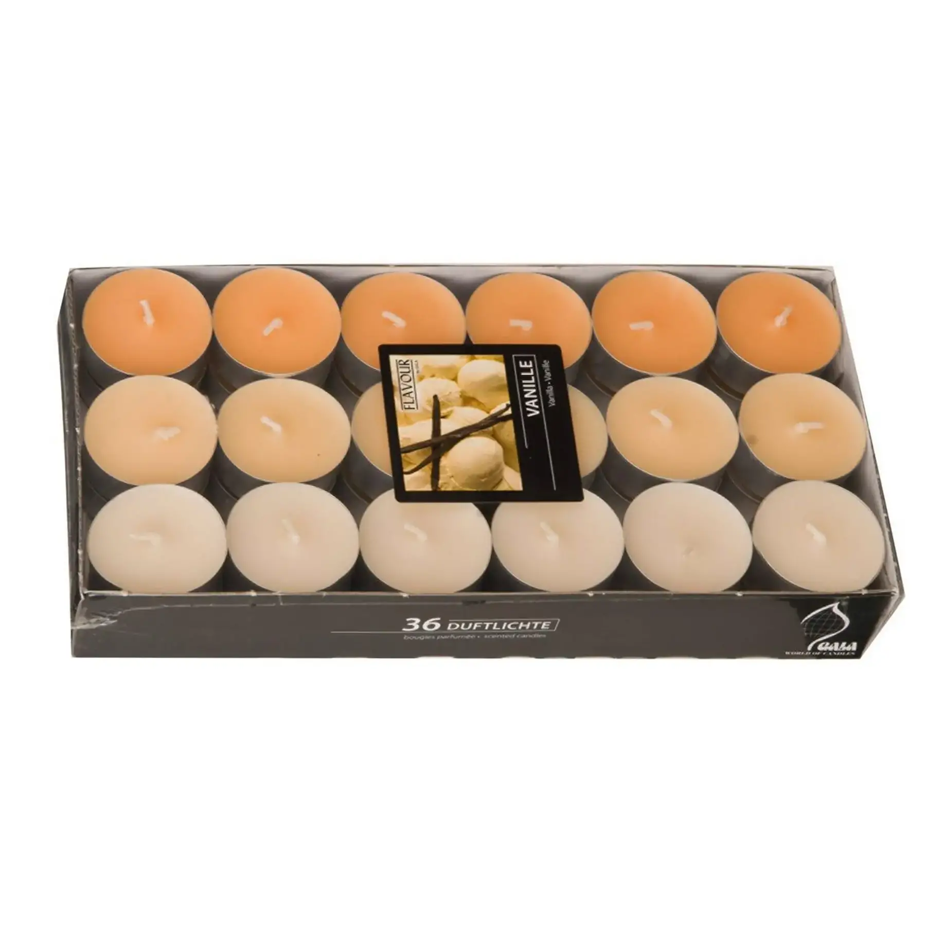 Bougies Fabrication Européenne 40 Bougies Chauffe-plat Parfum Cannelle - Brûlée 4,5h - Parfaites Pour Ambiance Cosy Bougie Chauffe Plat