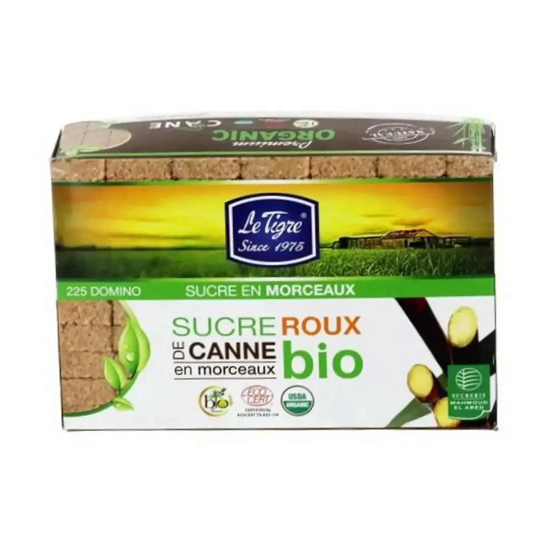 Sucre roux de canne bio en morceaux