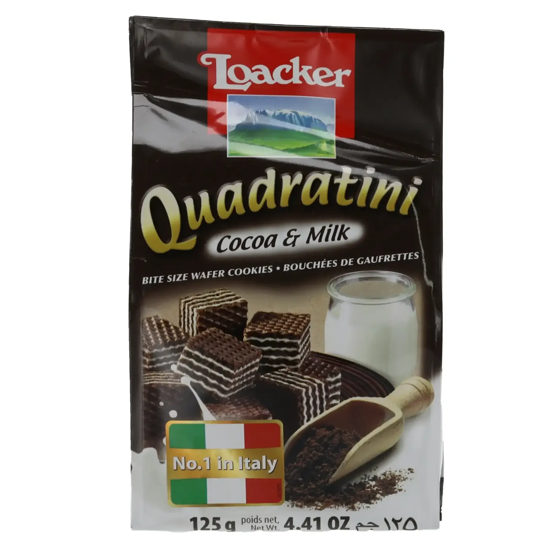 Gaufrettes Quadratini cacao et lait