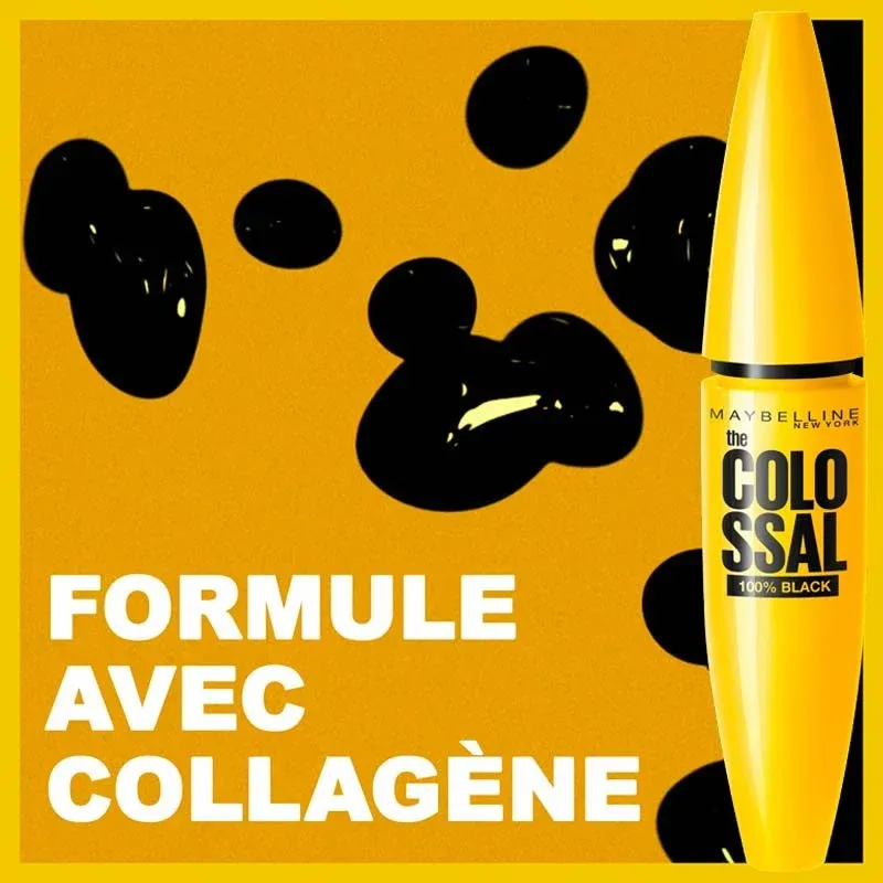 Mascara Maybelline The Colossal Volume Express – Noir Intense, 10,7 Ml, Neuf Sous Emballage